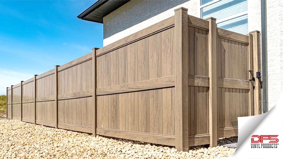 privacy-vinyl-fence-jasper-dark-maple_2 dark maple jasper vinyl fence direct fencing solutions